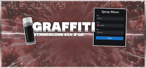 More information about "[STANDALONE & ESX & QB] Spray Text / Graffiti System"
