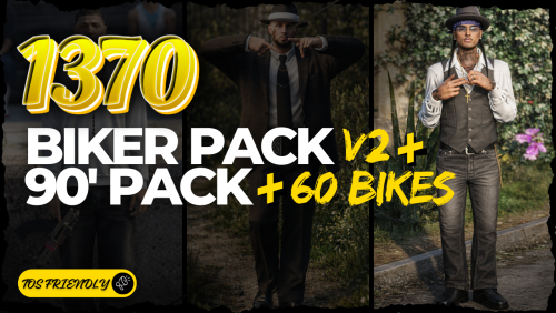 More information about "FiveM Biker Pack V2 + 90's Gang Clothing Pack | Non Branded"